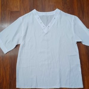 NWOT linen blouse size large